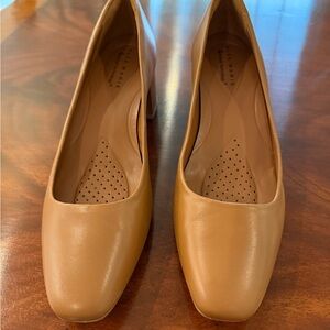 Alex Marie Tan Leather Heels